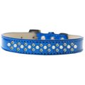 Unconditional Love Sprinkles Ice Cream Pearl & AB Crystals Dog CollarBlue Size 14 UN812385